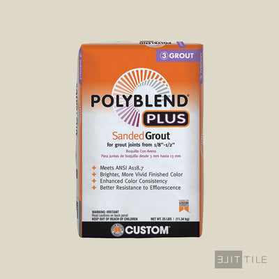 Polyblend Plus Sanded Tile Grout 25 Lb. Bag #11 Snow White