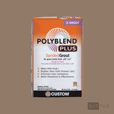 Polyblend Plus Sanded Tile Grout 25 Lb. Bag #105 Earth