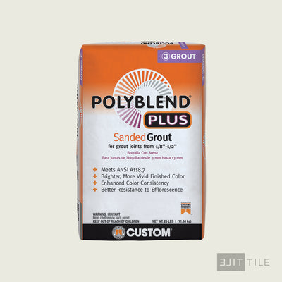 Polyblend Plus Sanded Tile Grout 25 Lb. Bag #381 Bright White