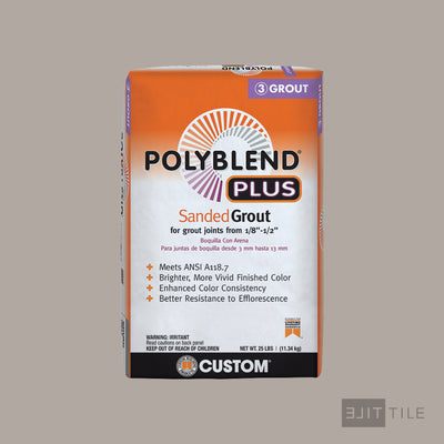 Polyblend Plus Sanded Tile Grout 25 Lb. Bag #542 Graystone