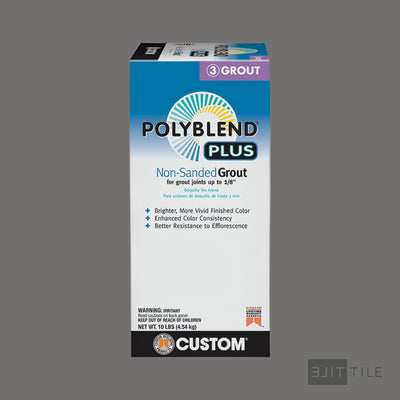 Polyblend Plus Non Sanded Tile Grout 10Lb #19 Pewter