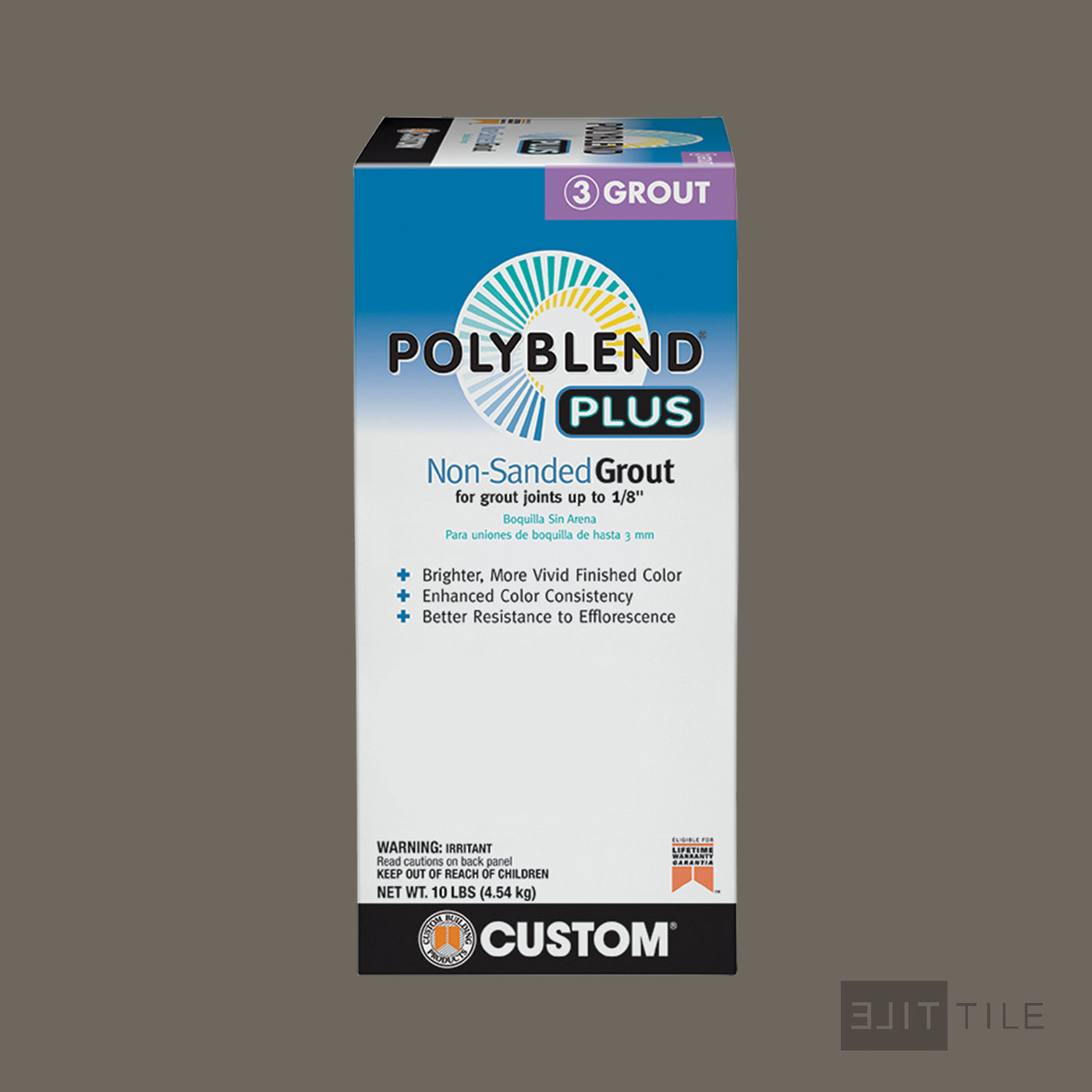 Polyblend Plus Non Sanded Tile Grout 10Lb #185 New Taupe