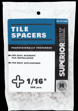 Probilt Series Tile Spacers 1/16 in-300ea