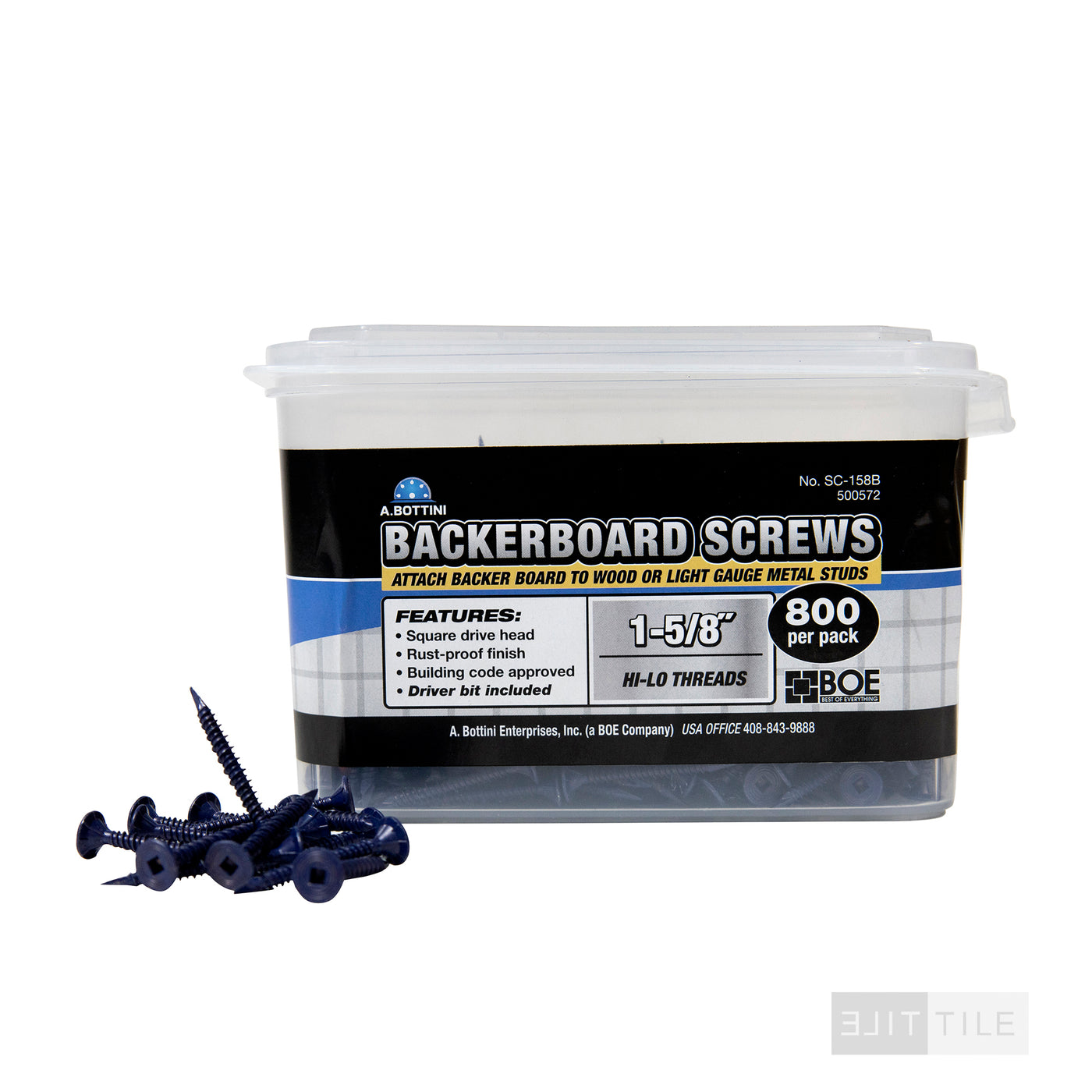 Dry Wall Screws 5# Black 1-5/8 in