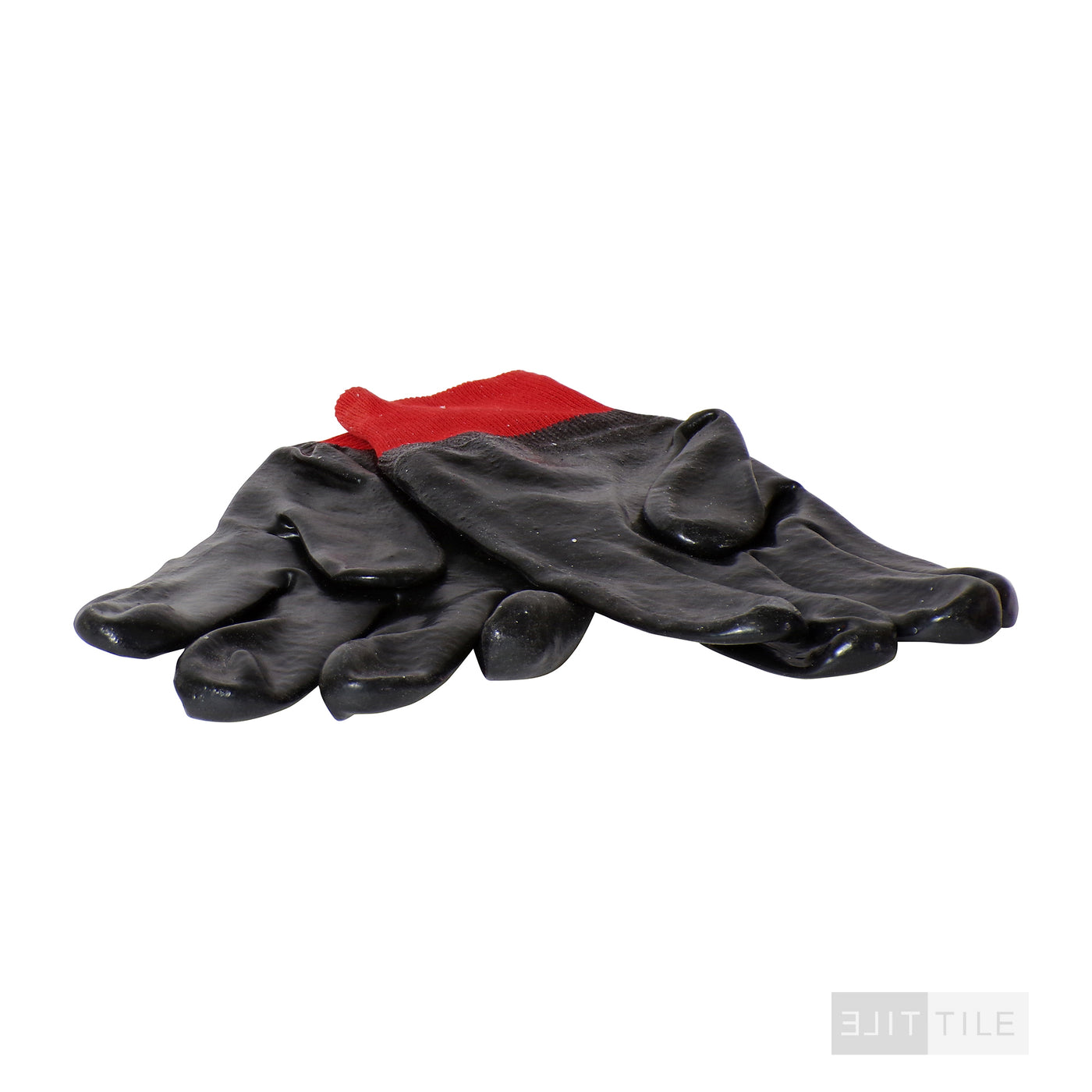 Leather Gloves  Black/Red