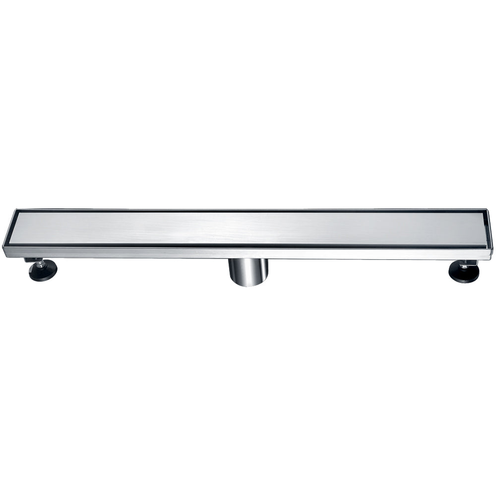 Shower Linear Drain 18G Stainless Steel 24X3X3-1/8