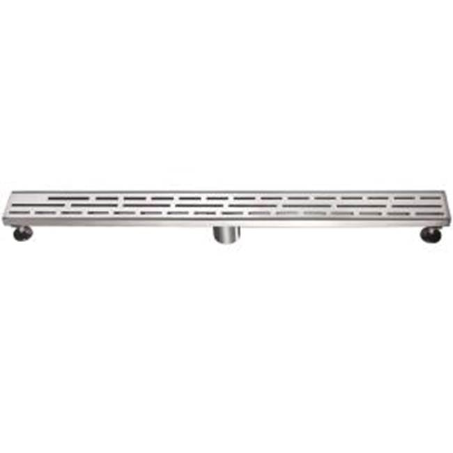 Amazon River Shower Linear Drain - 14G 304Type Stainless Steel Matte Black Finish 32"Lx3"Wx3-1/8"D