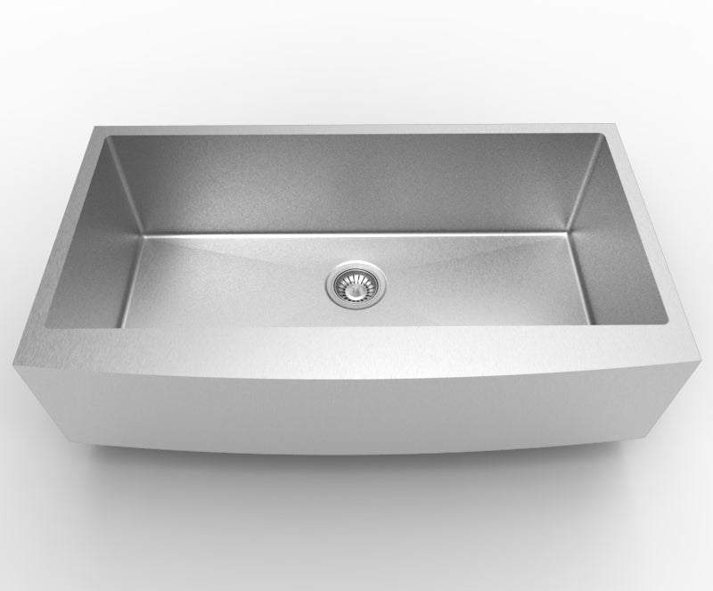 Stainless-Steel Farmhouse Kitchen Sink 35-7/8X22-1/4