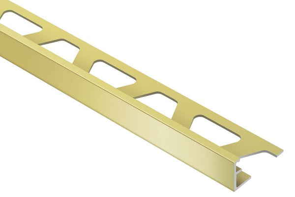 Straight Premium GILDED EDGE MODEL 10こ Schiene Jolly Edge Trim Alum Satin Brass Anodized 3/8 in A100AM
