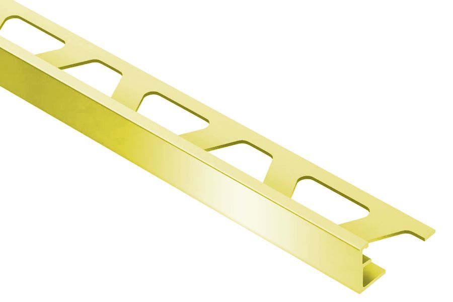 Schiene Jolly Edge Trim Alum Polished Brass Anodized 1/2 in A125AMG