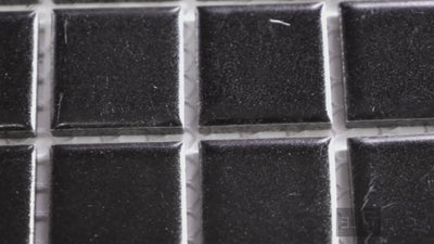 PORCELAIN GLAZED MOSAICS 1X1 SQUARE BLACK MATTE PRIMARY VIDEO CLIP