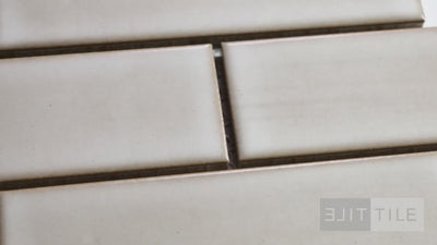 Zenia 2X6 Glazed Porcelain Mosaic 11-1/2X11-1/4 Solar Matte