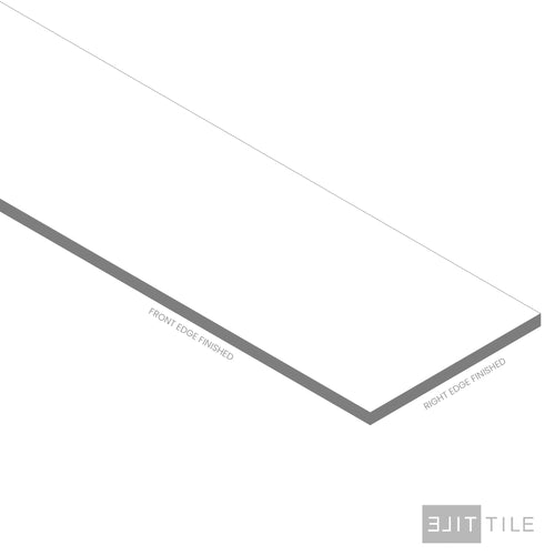 Quartz Prefab Countertop Right 9'X'2'  Naica Polished